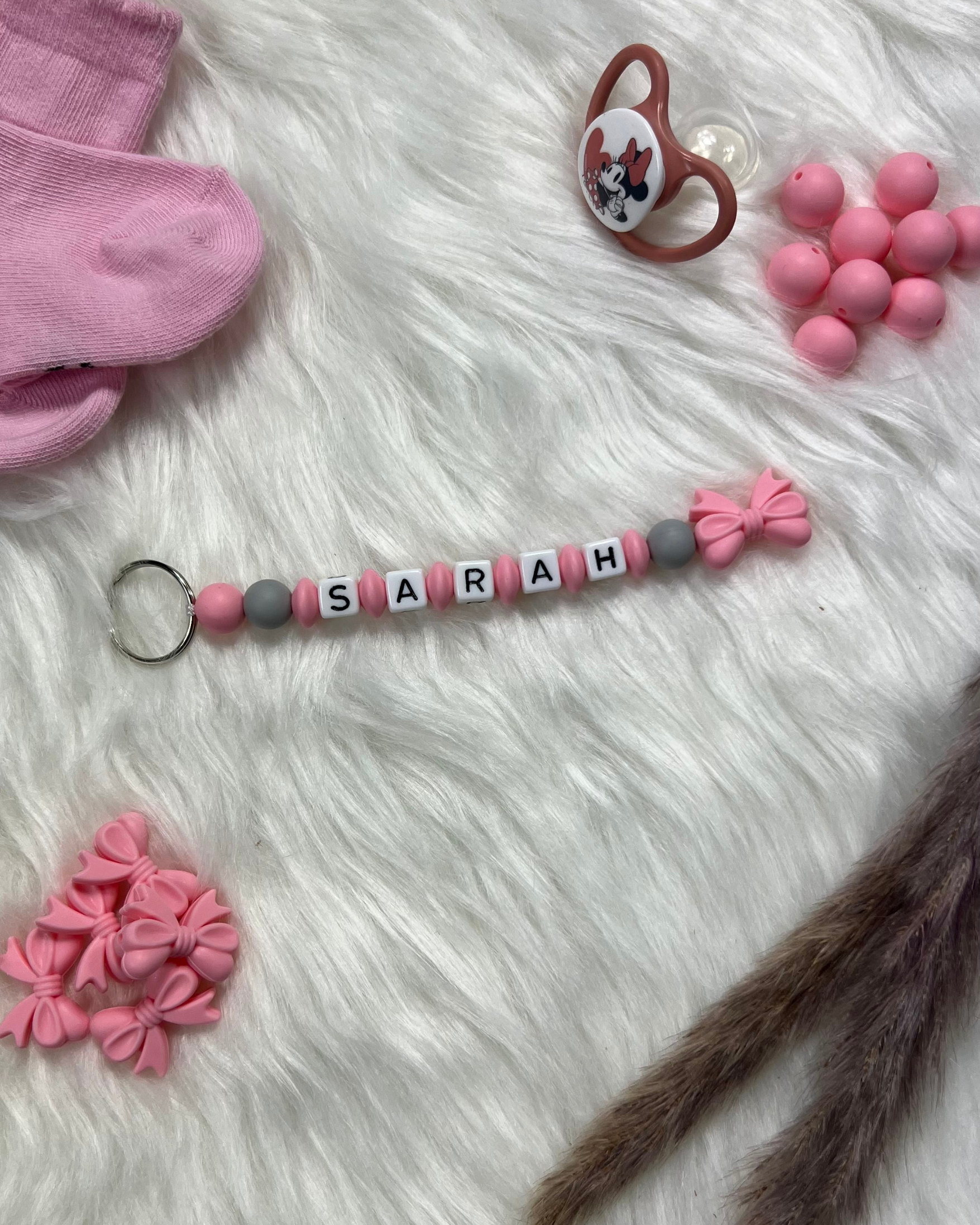 schnullerkette personalisiert mädchen