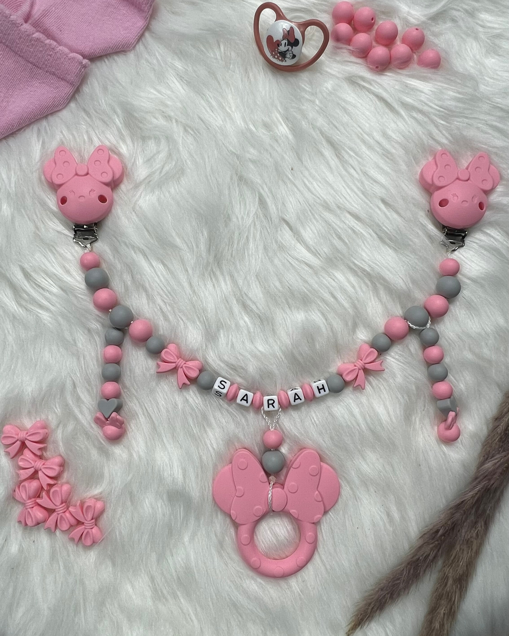 schnullerkette personalisiert mädchen