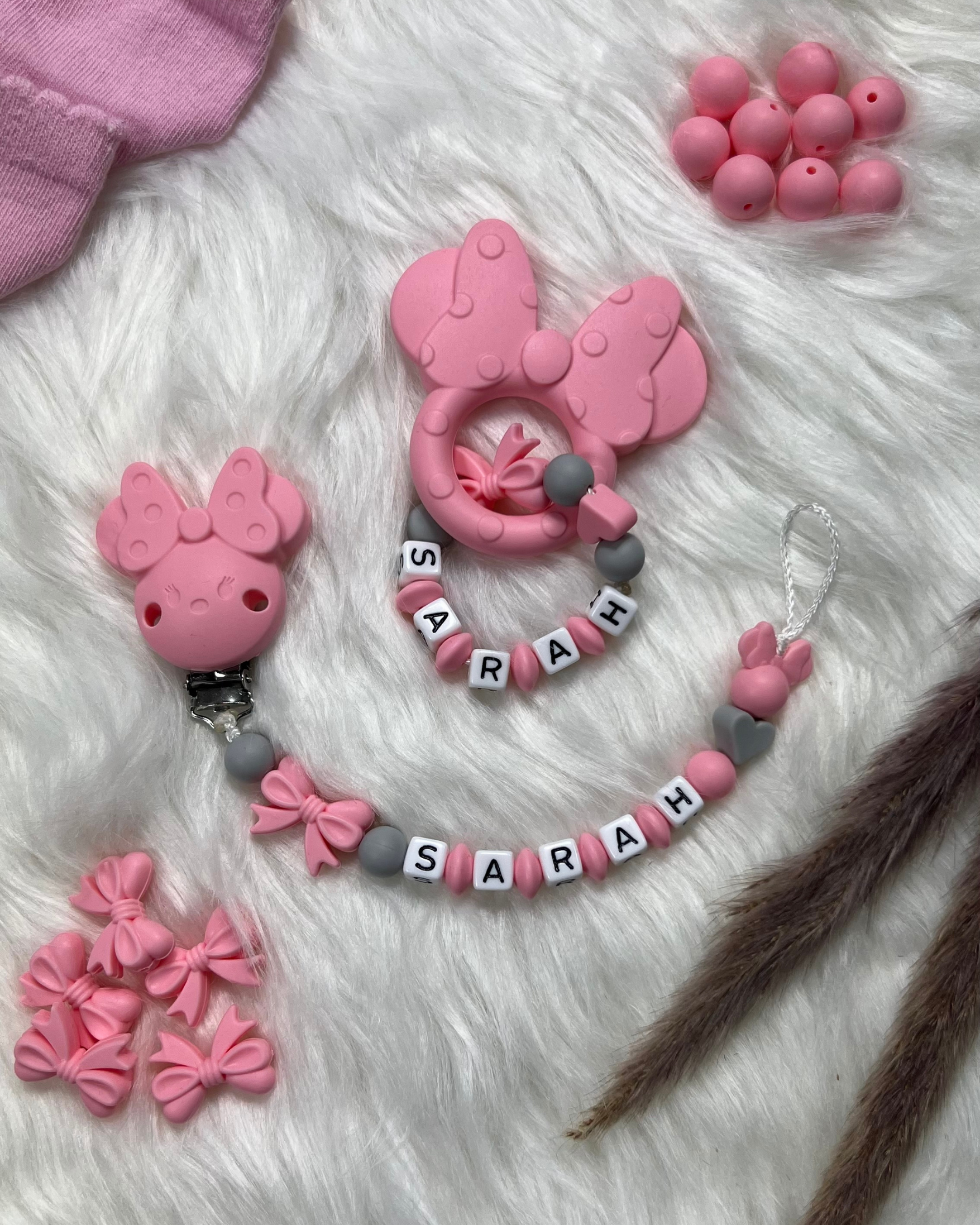 schnullerkette personalisiert mädchen